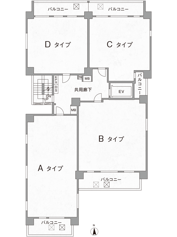 基準階平面概念図
