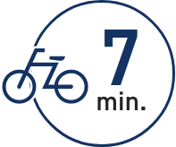 自転車 7 min